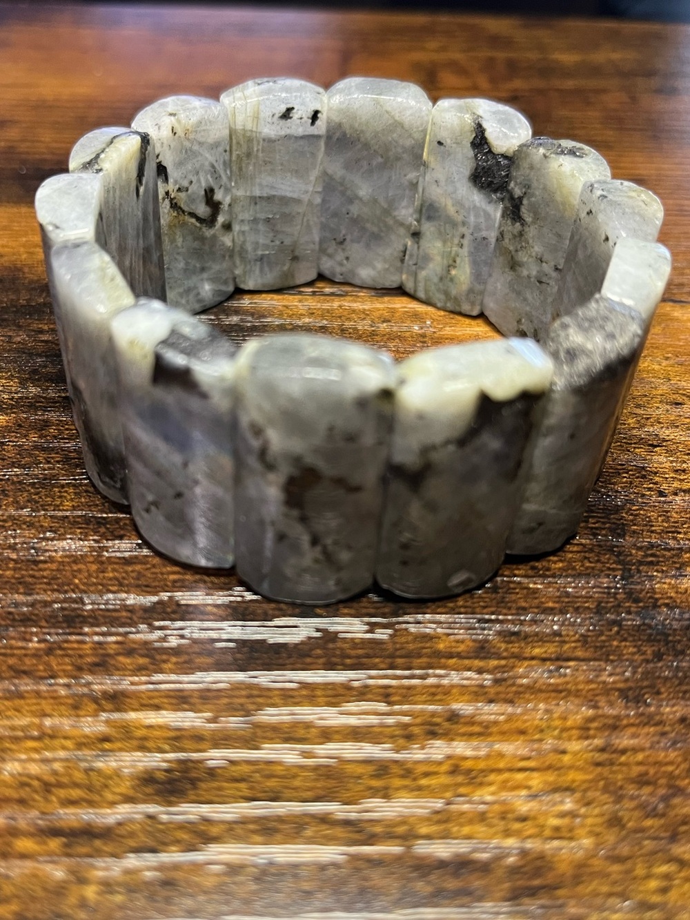 ✨ Natural Labradorite Slab Bracelet | Flash Labradorite Stretch